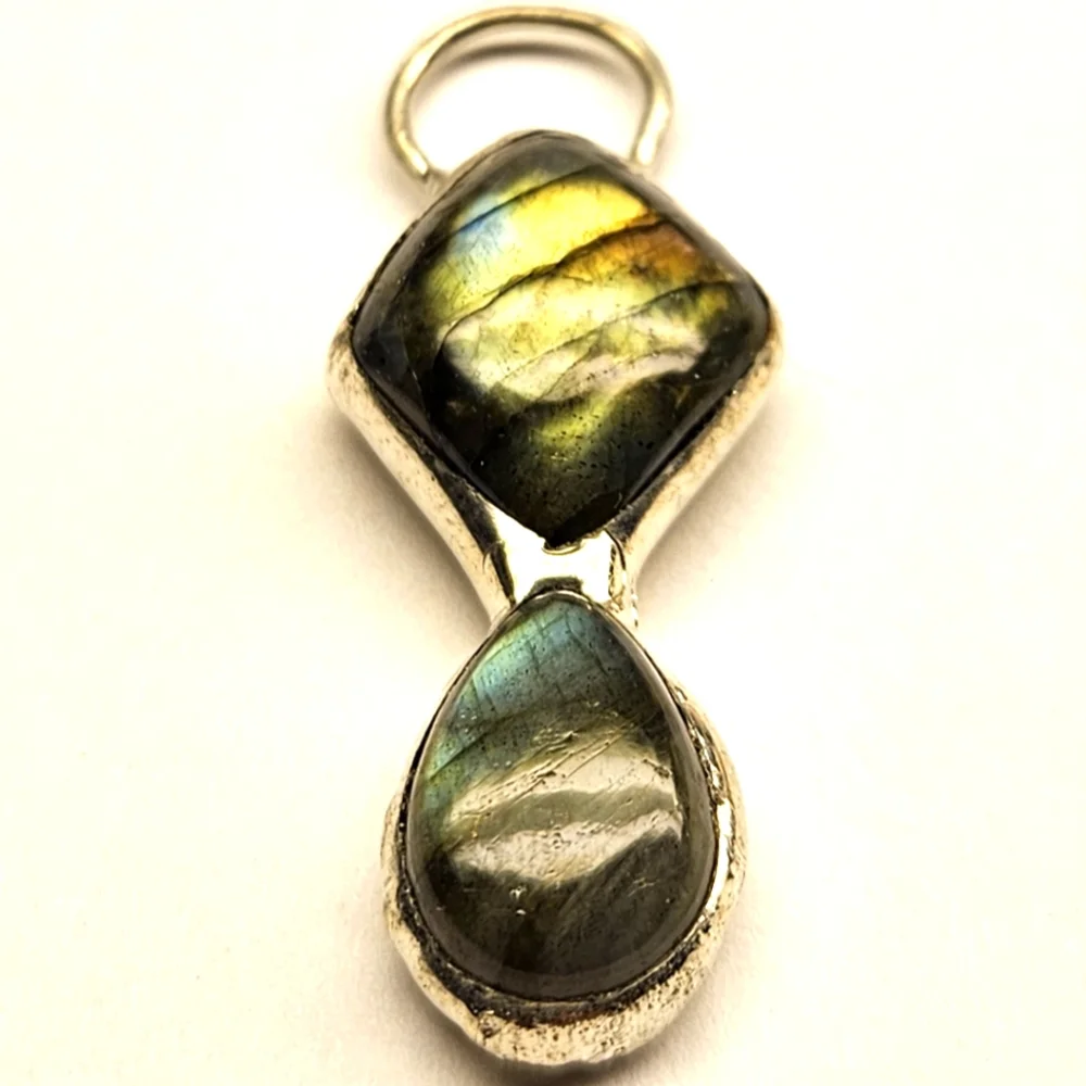 Double Labradorite Pendant